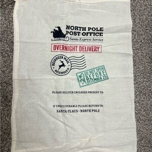 North Pole Post Office Santa Sack